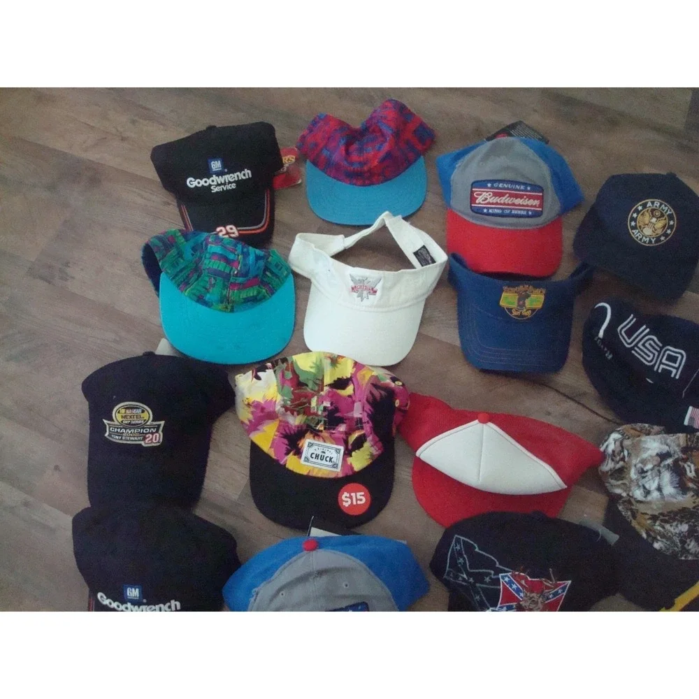 20 NASCAR OLYMPIC RARE SPORTS STRAPBACK 90S WHOLESALE LOT HATS‎ VINTAGE HAT CAP